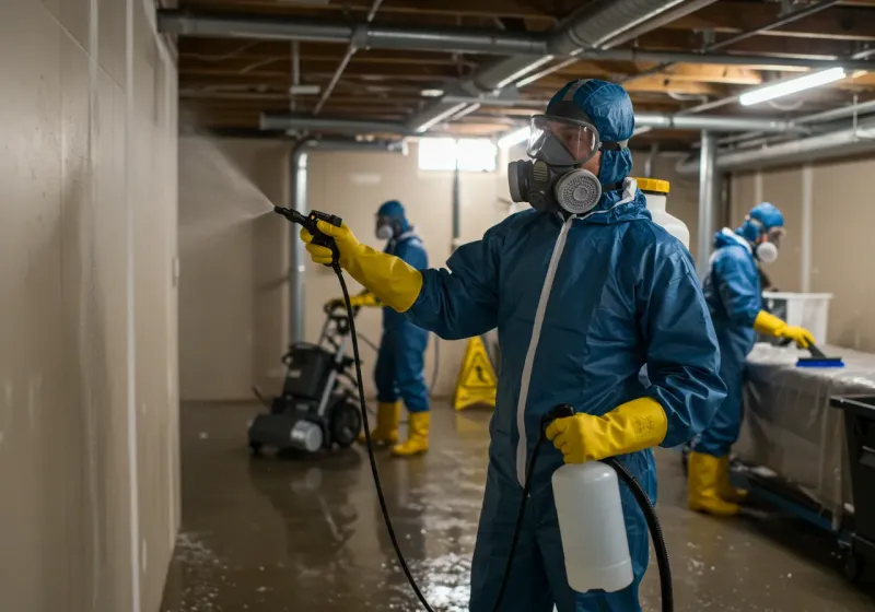 Basement Sanitization and Antimicrobial Treatment process in Kahaluu-Keauhou, HI