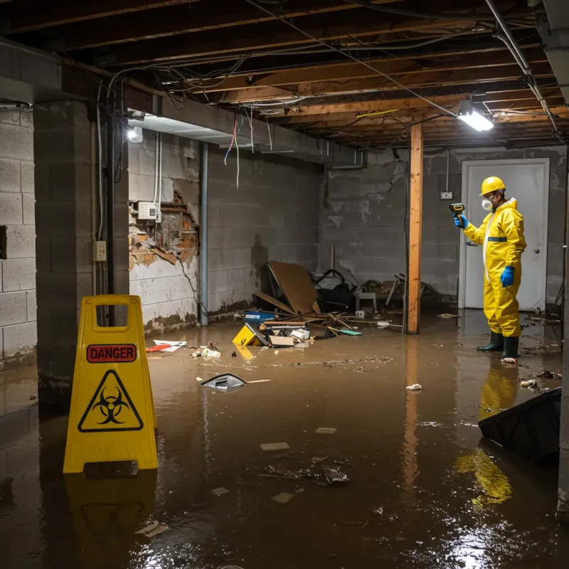 Flooded Basement Electrical Hazard in Kahaluu-Keauhou, HI Property